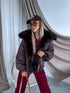 Short jacket "NORTH FL257" - CHOCO